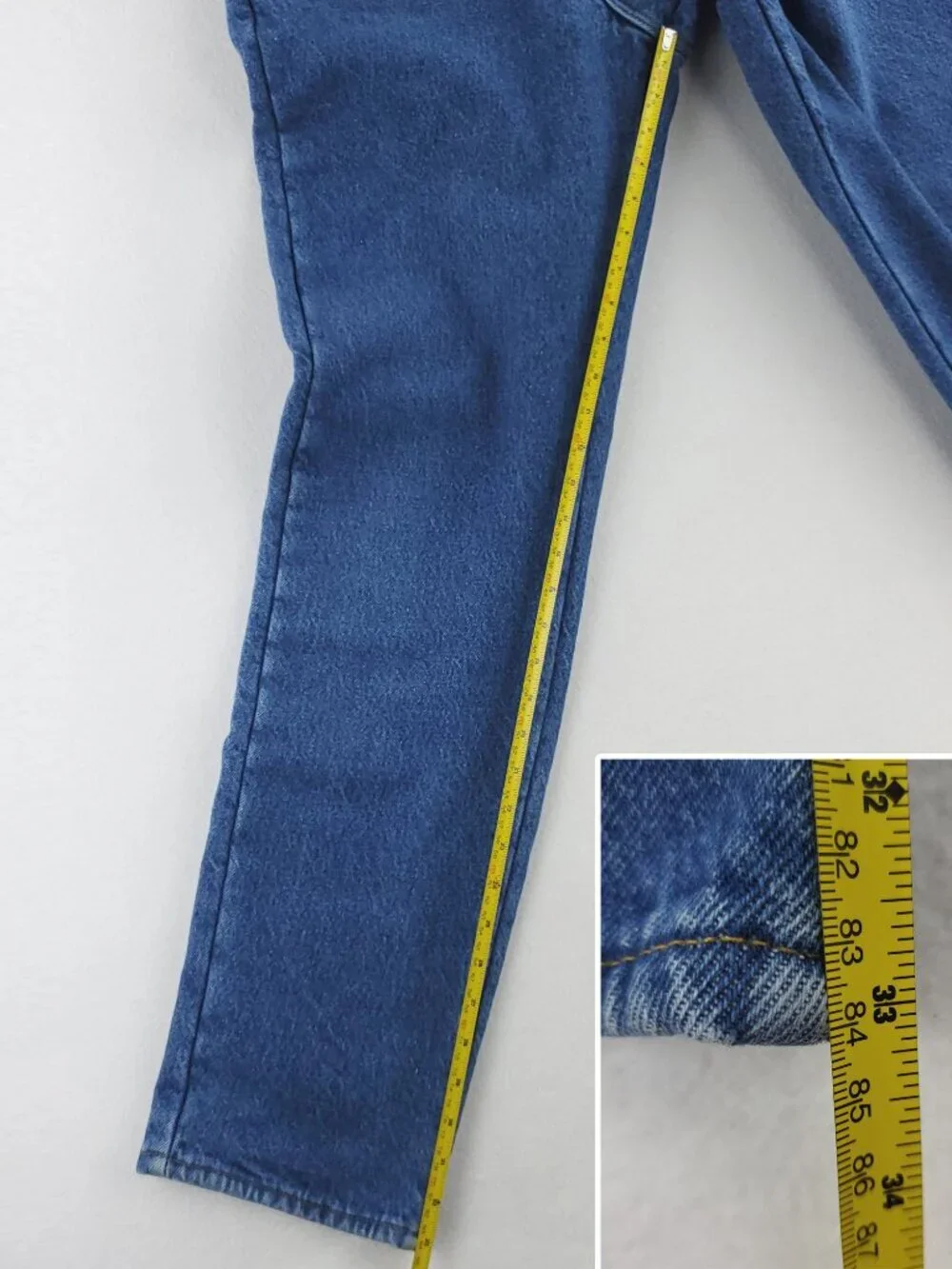 L.L. Bean Vintage Fleece Lined Jeans Denim Double L Made USA Men's 30x33